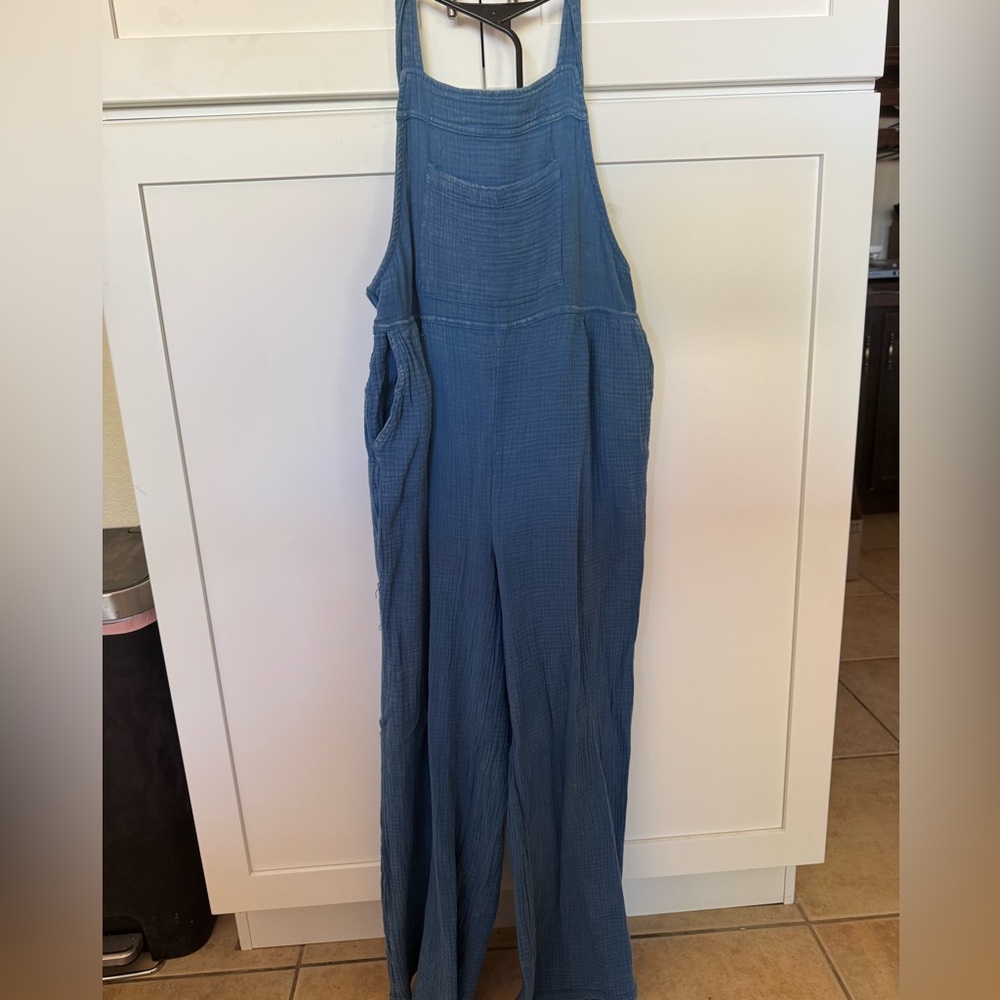 Casual Blue Jumpsuit overalls for Women